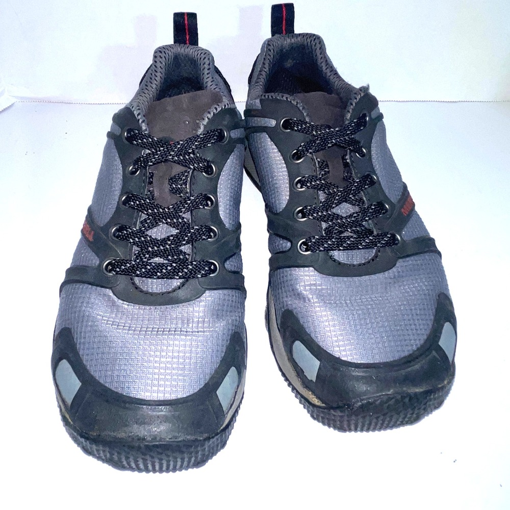 Merrell Castle‎ Rock Gray Red Hiking Shoe Men's 7 - Picture 2 of 8